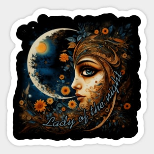 Lady of the night Sticker